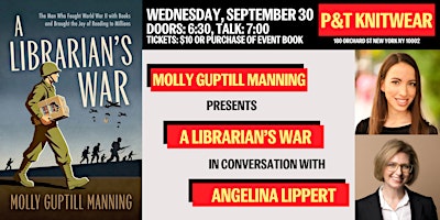 Molly Guptill Manning presents A Librarian's War, with Angelina Lippert