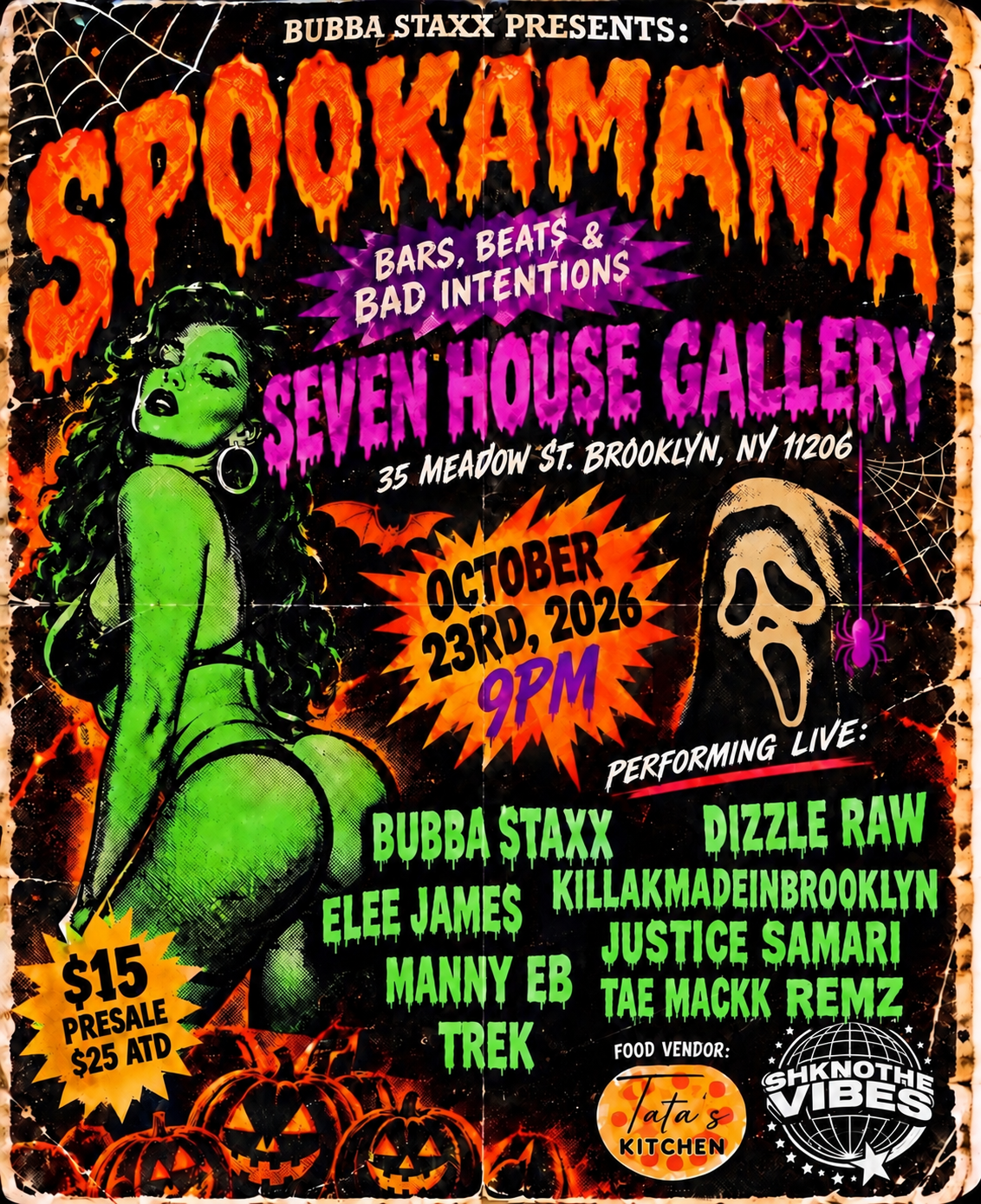 SPOOKAMANIA: BARS, BEATS & BAD INTENTIONS😈
