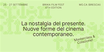 Masterclass: La nostalgia del presente.  Forme del cinema contemporaneo.