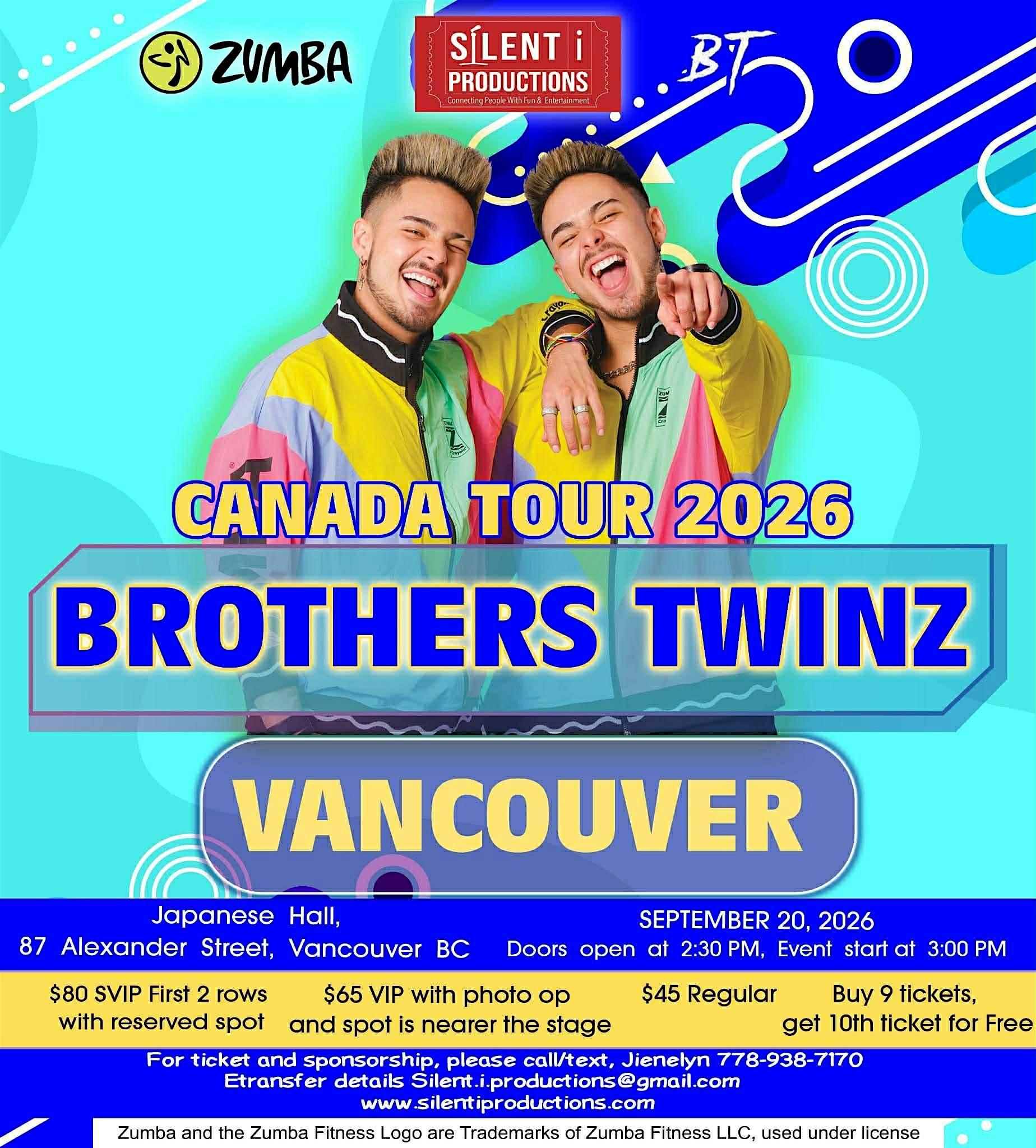 Zumba Masterclass with Brothers Twinz In Vancouver