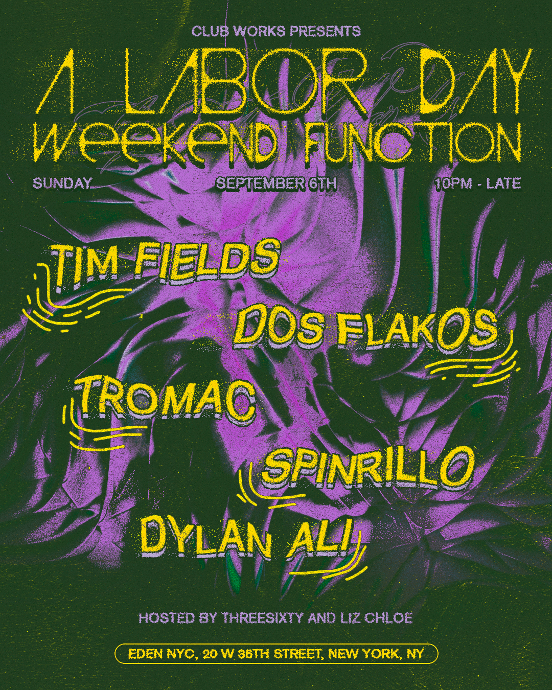 CLUB WORKS: A LABOR DAY WEEKEND FUNCTION