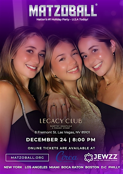 MATZOBALL® LAS VEGAS XMAS EVE ages 21-49 December 24, 2026