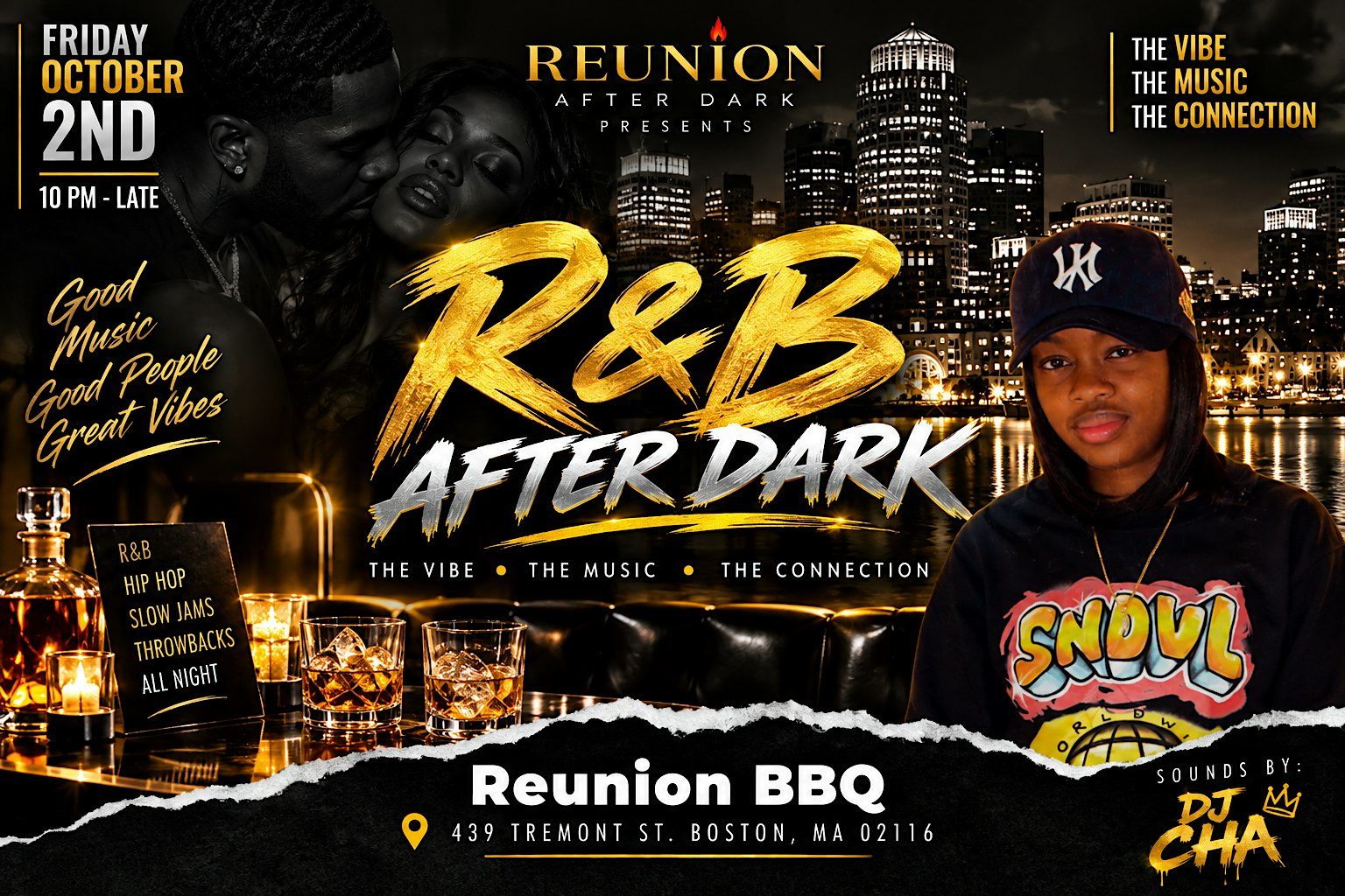 R&B Night @Reunion After Dark (21+)  OCTOBER EDITION