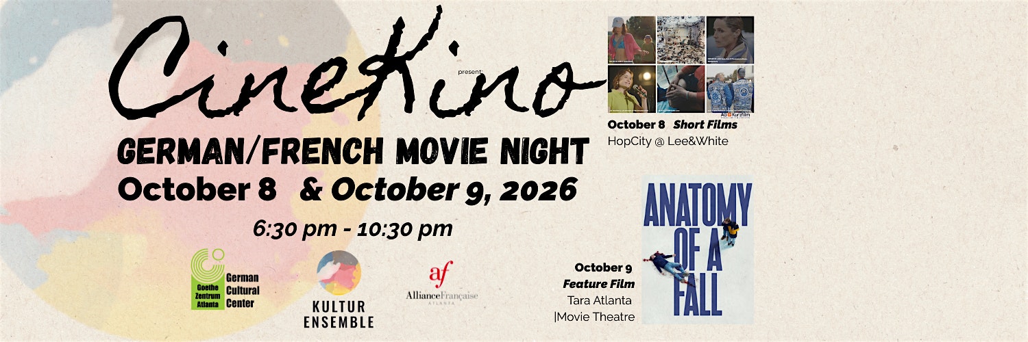 CinéKino Franco-German Project Wine Tasting & Film on Oct 8 HopCity & Oct 9