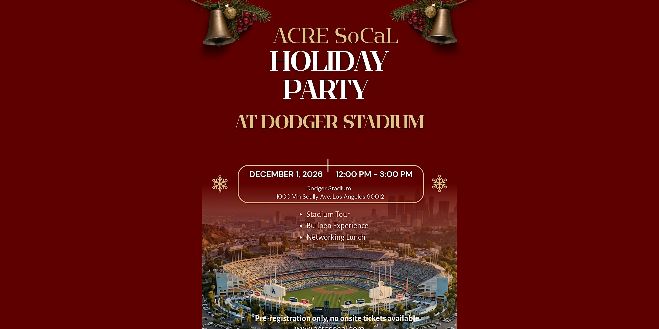 ACRE Holiday Party at Dodger Stadium