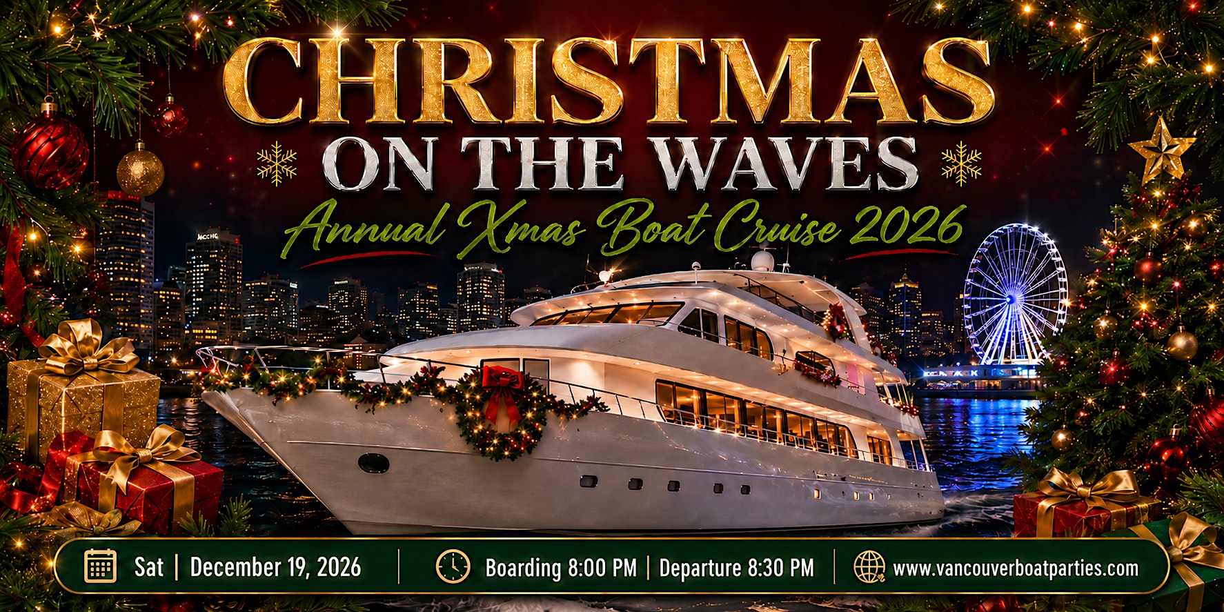 Christmas on the Waves | Annual Xmas Boat Cruise 2026