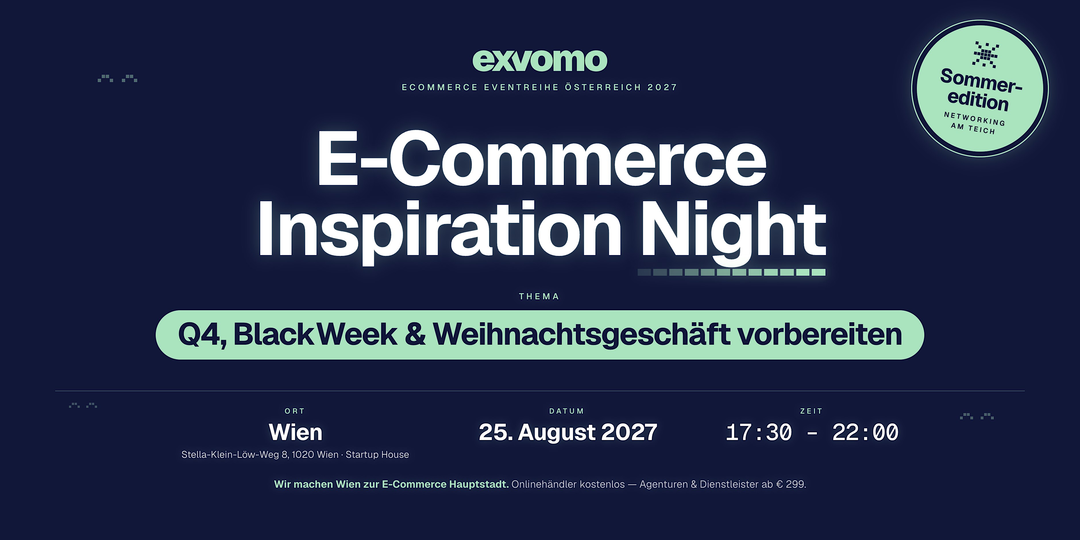 E-Commerce Inspiration Night: Q4, BlackWeek & Weihnachten | Wien