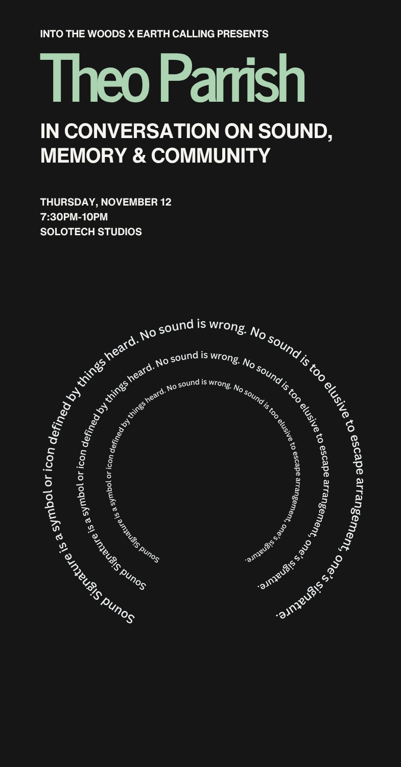 Theo Parrish In Conversation