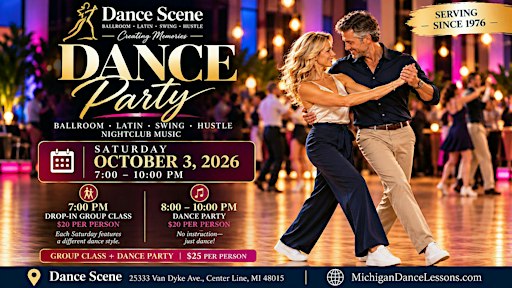 DANCE PARTY - Ballroom - Latin - Swing - Hustle - Nightclub Music