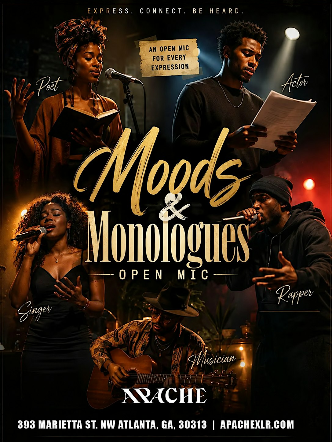 Moods & Monologue - Open Mic Artist Showcase