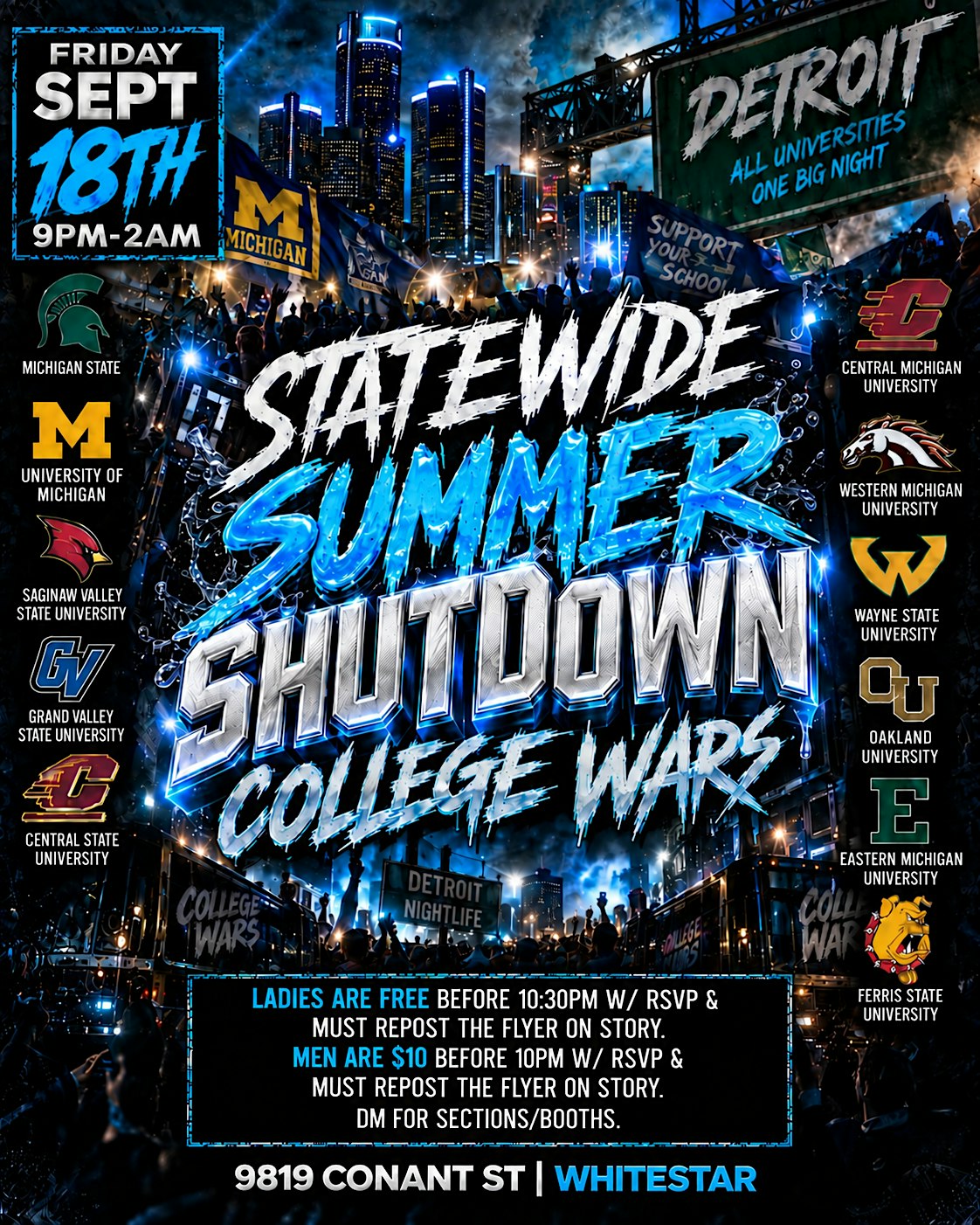 STATEWIDE SUMMER SHUTDOWN COLLEGE WARS PART 1