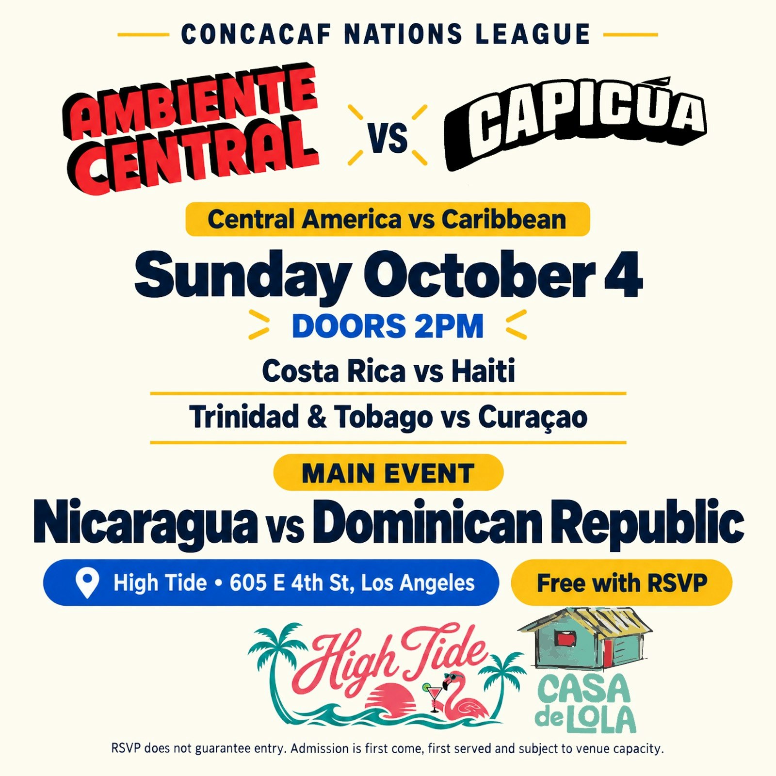 Ambiente Central vs Capicúa: CONCACAF Nations League 