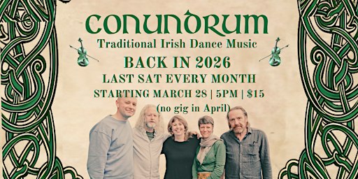 Conundrum Residency at The Lomond. Back in 2026...