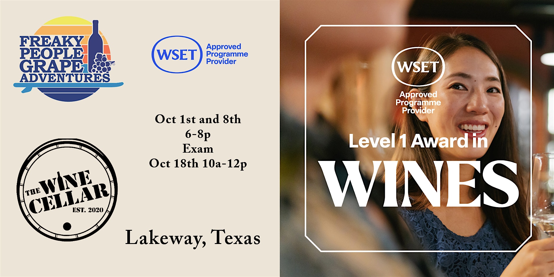 WSET Level 1 Award in Wines: Starting October 1st