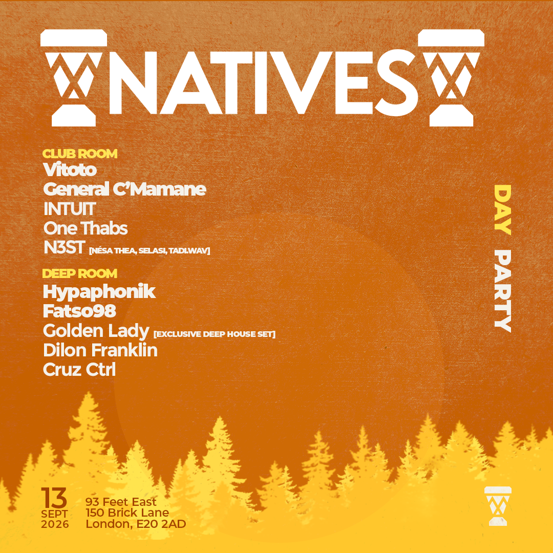 NATIVES: Summer Closing Day Party with Vitoto, General C'Mamane, Hypaphonik & FATSO98