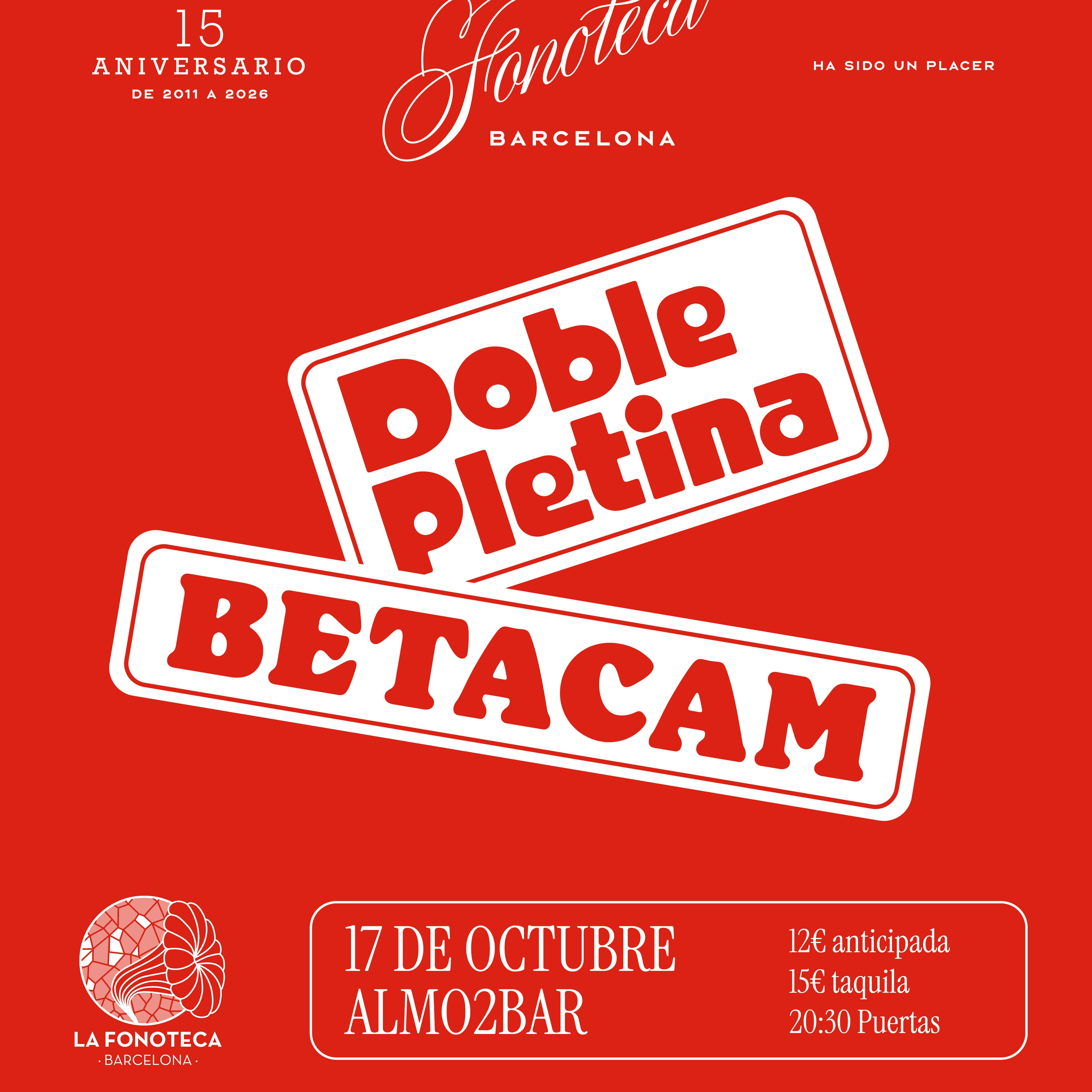 LaFonoteca BCN se despide: Doble Pletina+Betacam