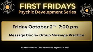 Message Circle Group Reading Practice- First Fridays
