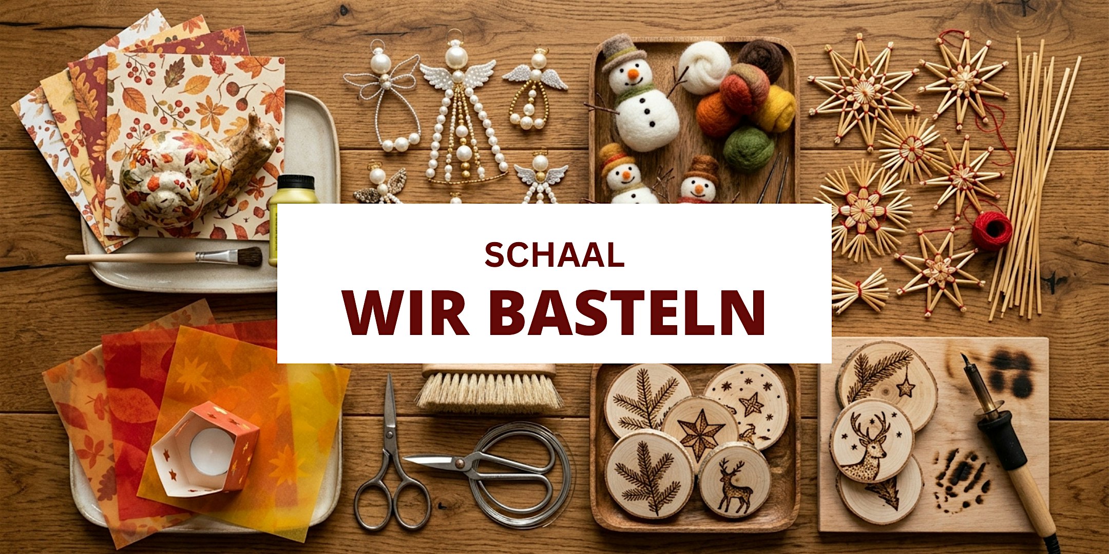 BASTEL-WORKSHOP - Trockenfilzen Schneemänner