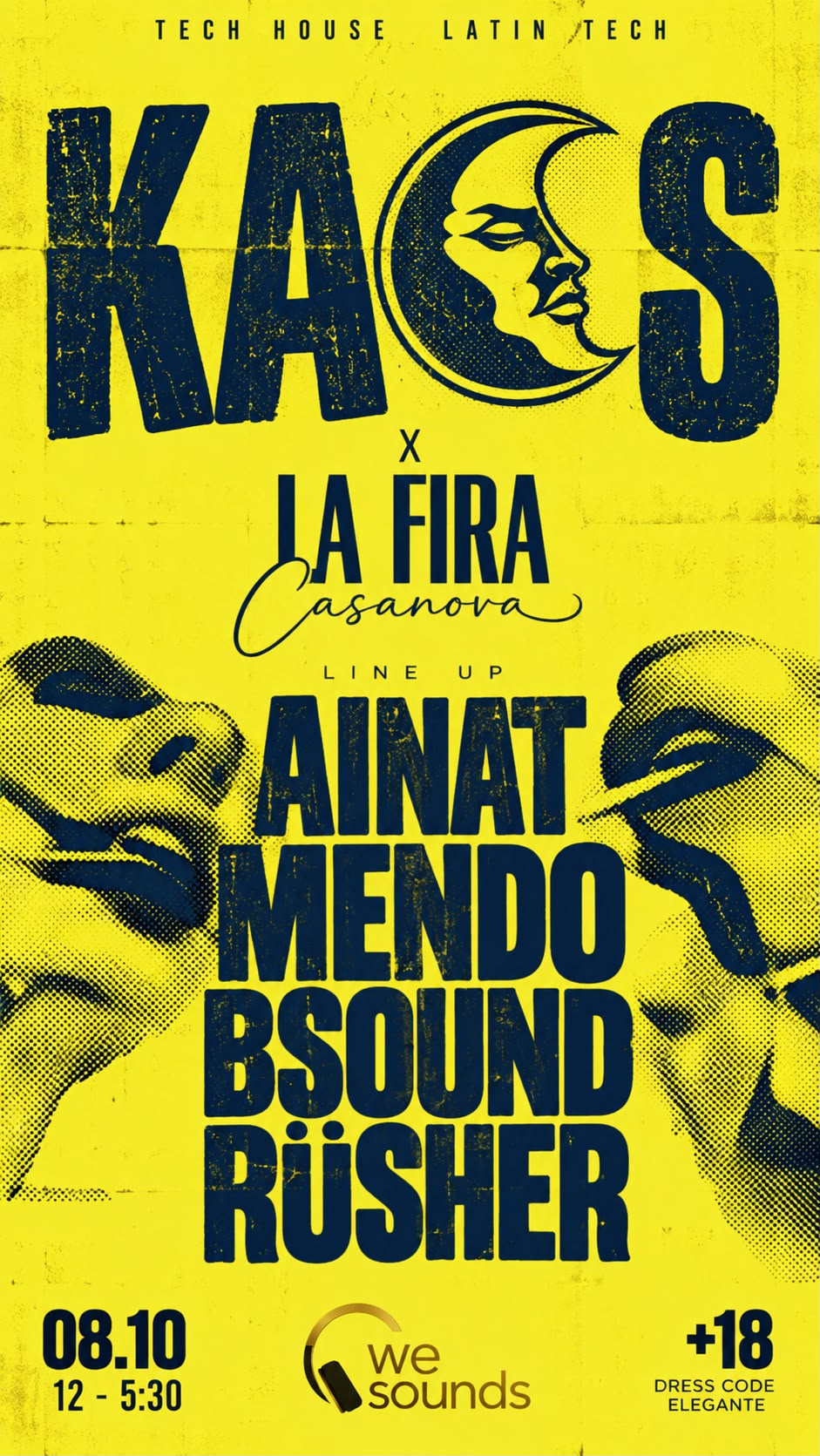 KAOS EVENTS X La Fira Casanova- Tech house and latin tech