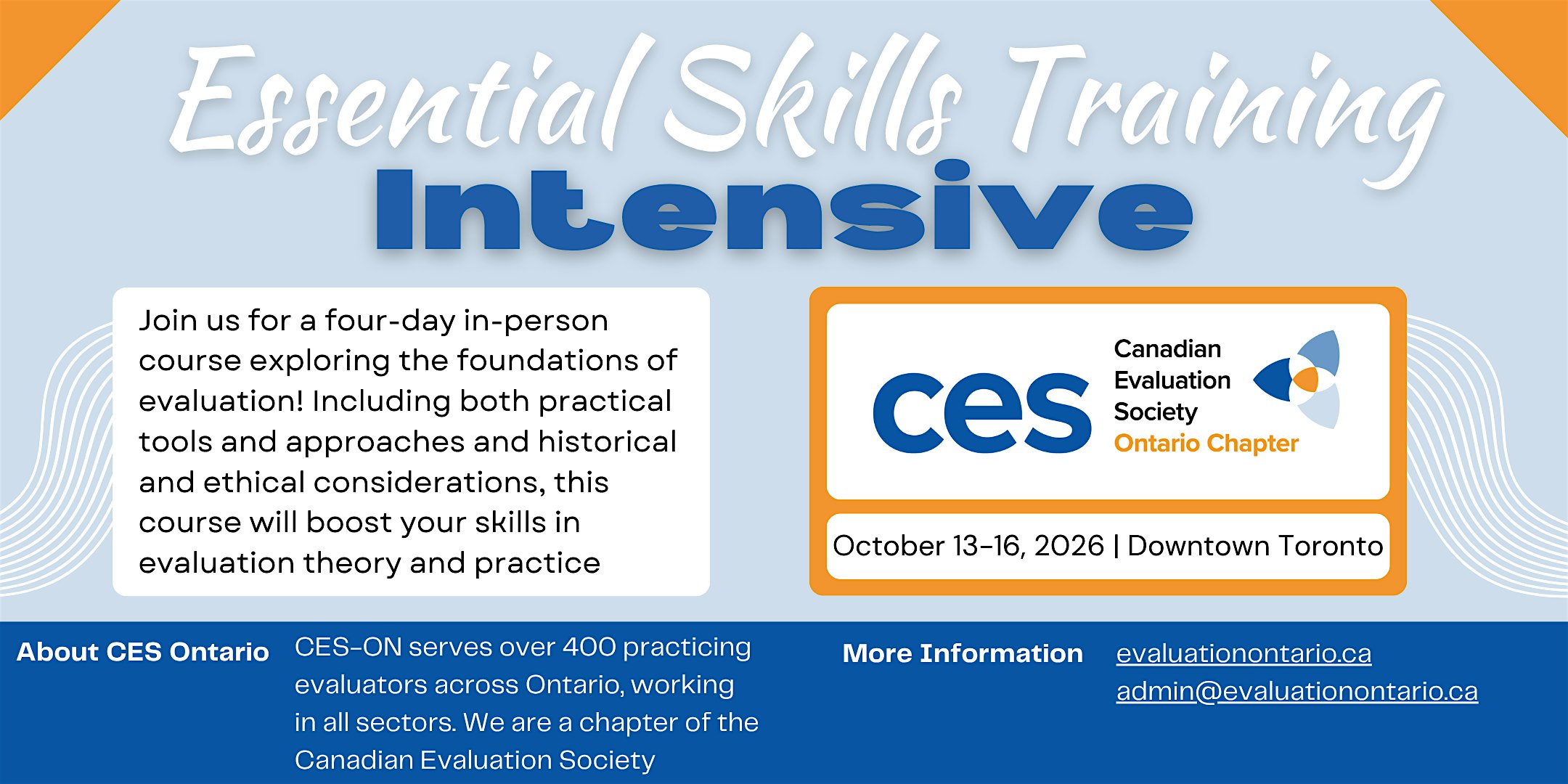 Fall 2026 Essential Skills Series Intensive