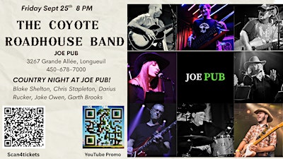 The Coyote Roadhouse Band at Joe Pub!