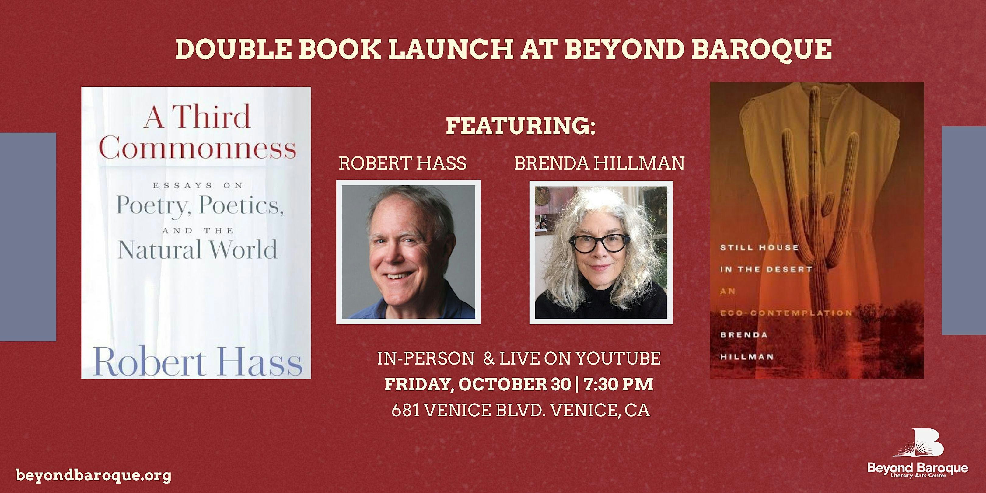 Double Book Launch: Robert Hass & Brenda Hillman