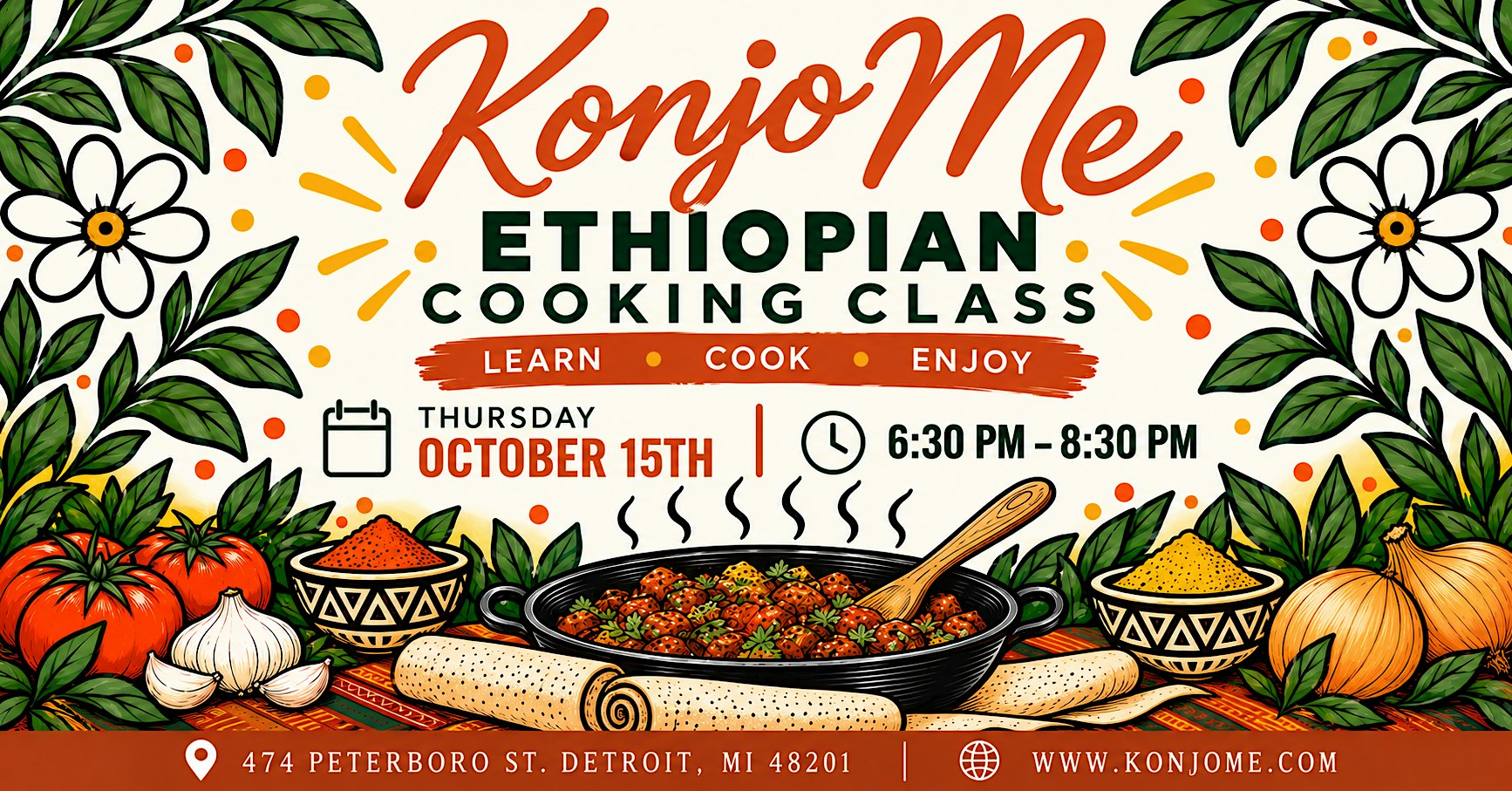 Ethiopian Cooking Class With Chef Helina