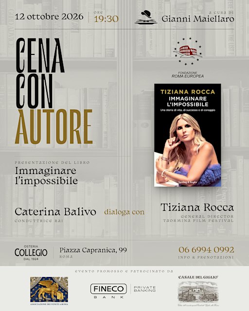 Immaginare l’Impossibile con Caterina Balivo dialoga con Tiziana Rocca