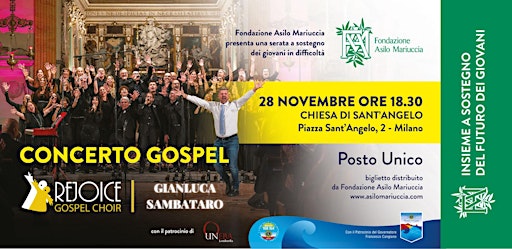 Gianluca Sambataro e Rejoice Gospel Choir in concerto a Milano