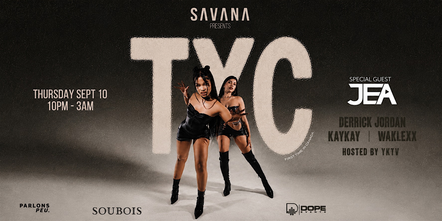 SAVANA : TxC LIVE IN MONTREAL with special guest JEA