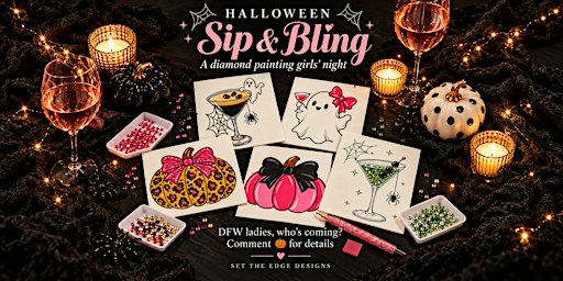 Halloween Sip & Bling: A Diamond Painting Girls’ Night