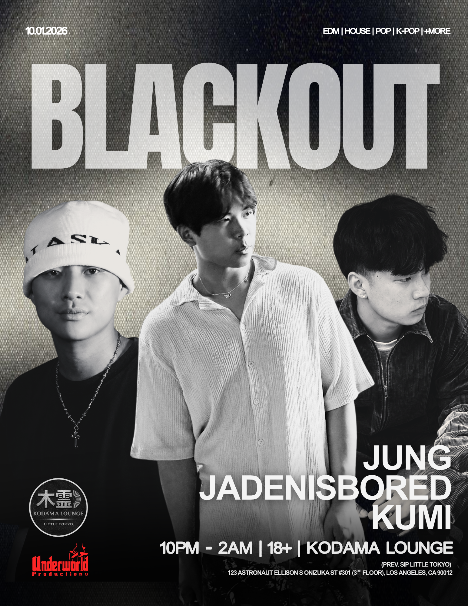 BLACKOUT: EDM • HOUSE • POP • K-POP