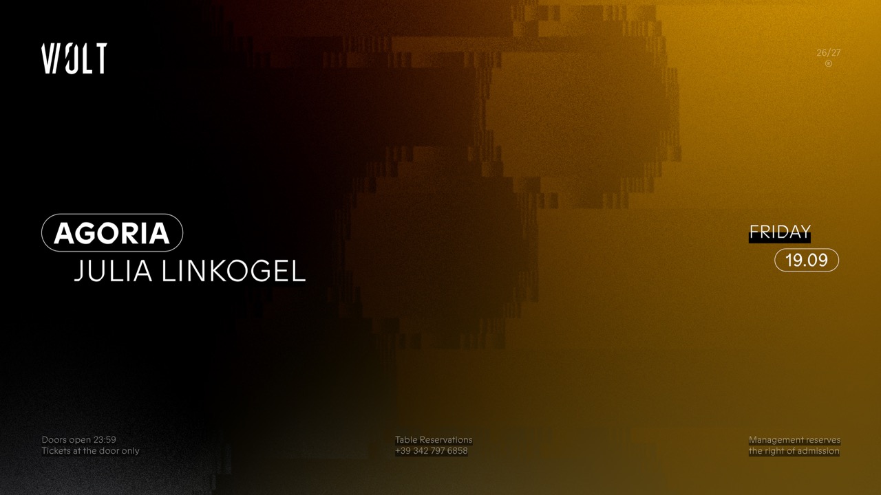 Agoria + Julia Linkogel