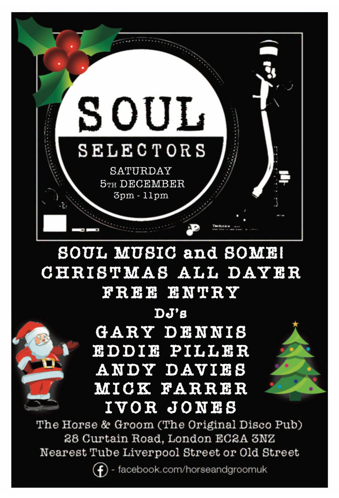 Soul Selectors daytime Xmas party