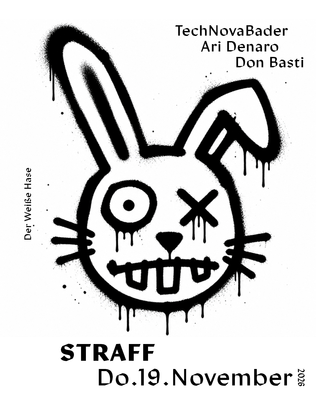 STRAFF / Thursday Techno / 5€ until 1 AM ( with Ticket )