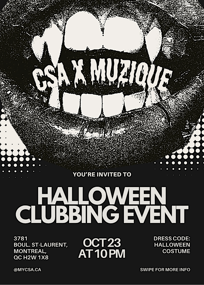 CSA X Muzique  Halloween event