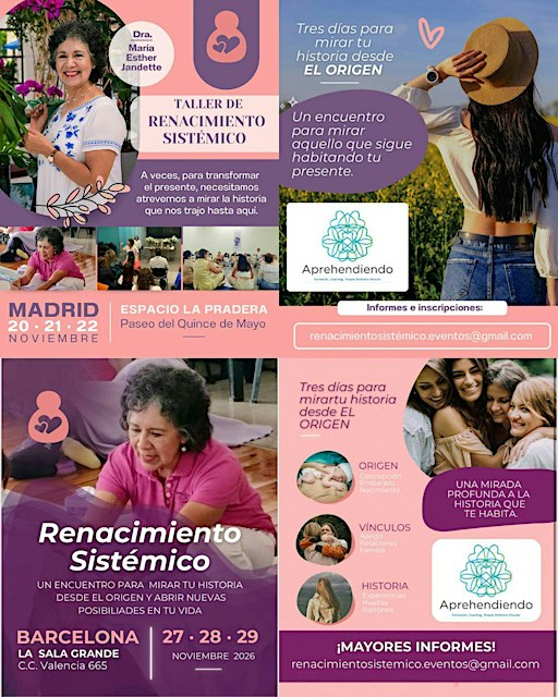 Renacimiento Sistémico® en Barcelona 27, 28 y 29 Noviembre