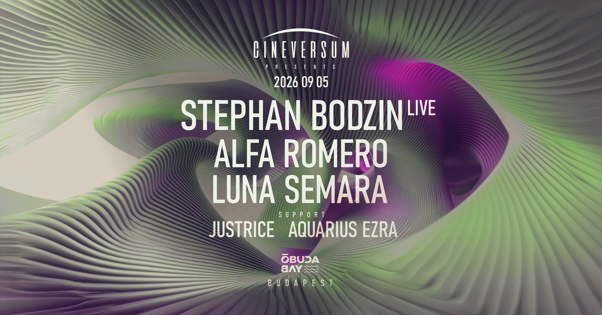 Cineversum pres. Stephan Bodzin (live) x Óbuda Bay x Daytime