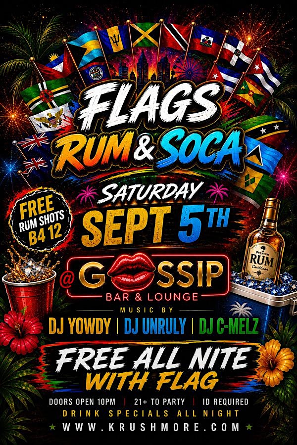 FLAGS, RUM & SOCA