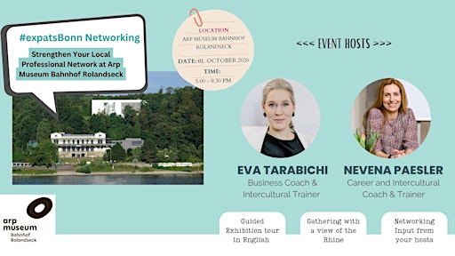 Professional Expat Networking Event in Arp Museum Bahnhof Rolandseck