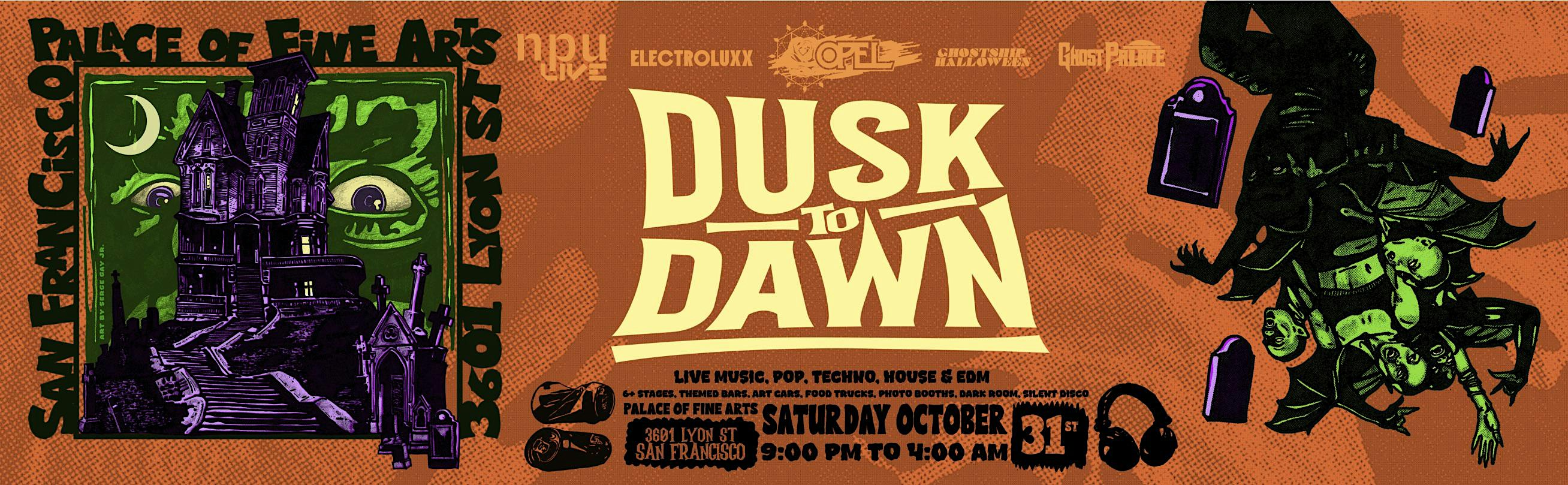 Dusk to Dawn Halloween at the Palace of Fine Arts