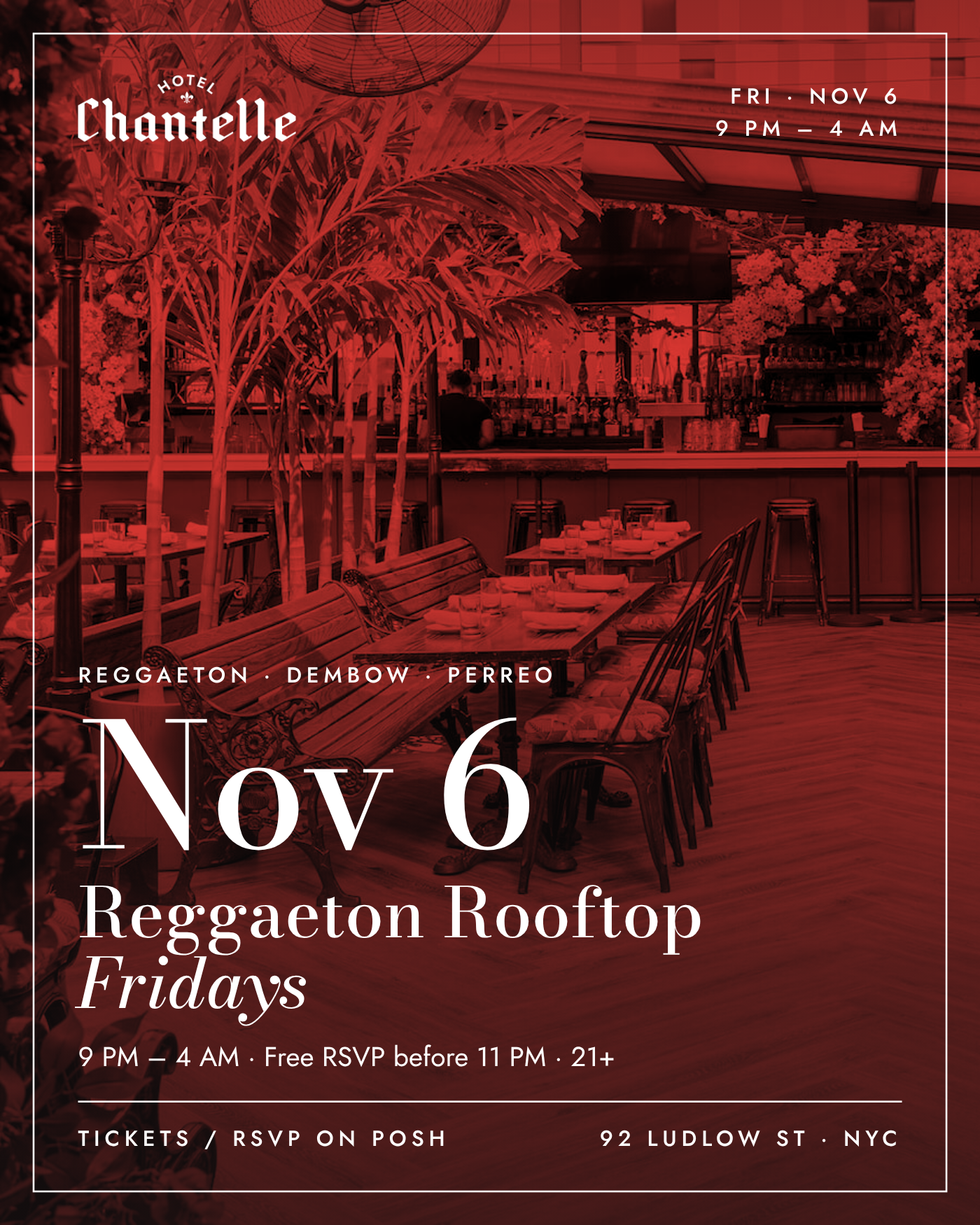 Reggaeton Rooftop Fridays
