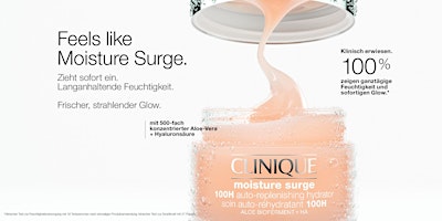 Clinique Moisture Surge Roadshow Zurich