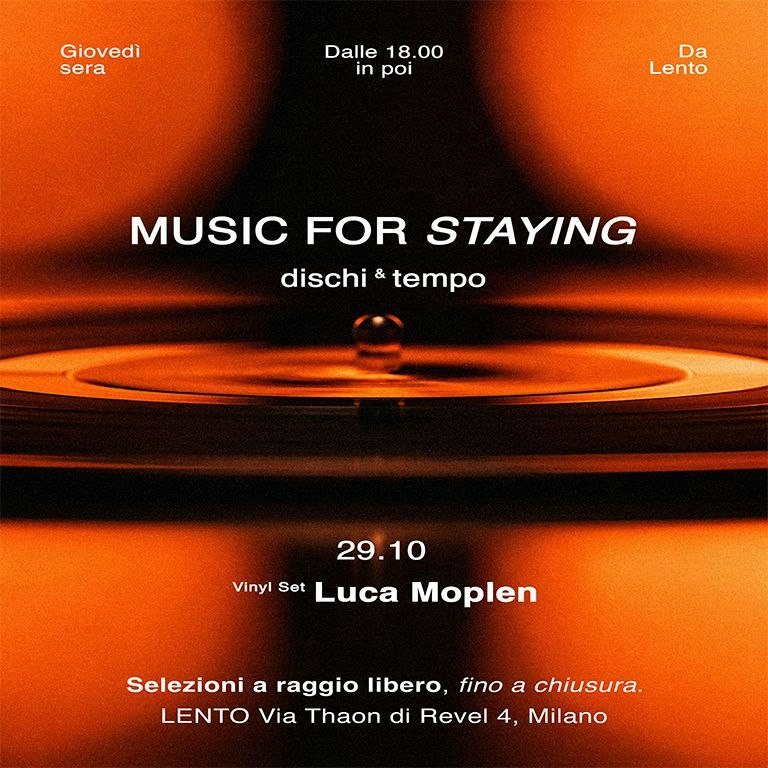 Music for Staying - dischi & tempo