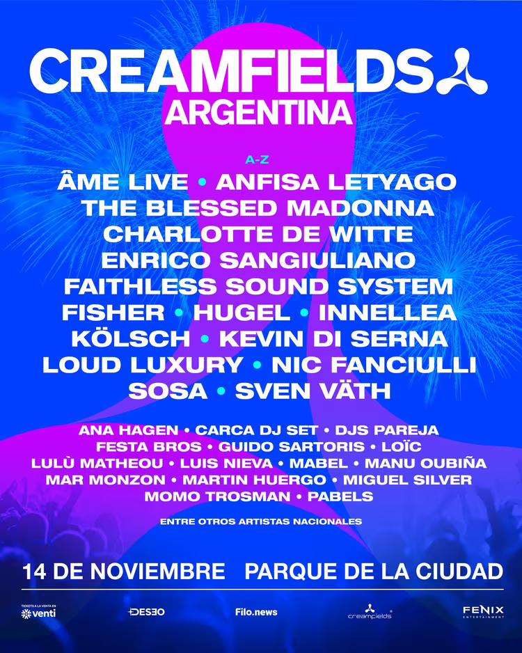 Hugel, FISHER, Sven Väth - Creamfields Argentina - ALLMusicParties