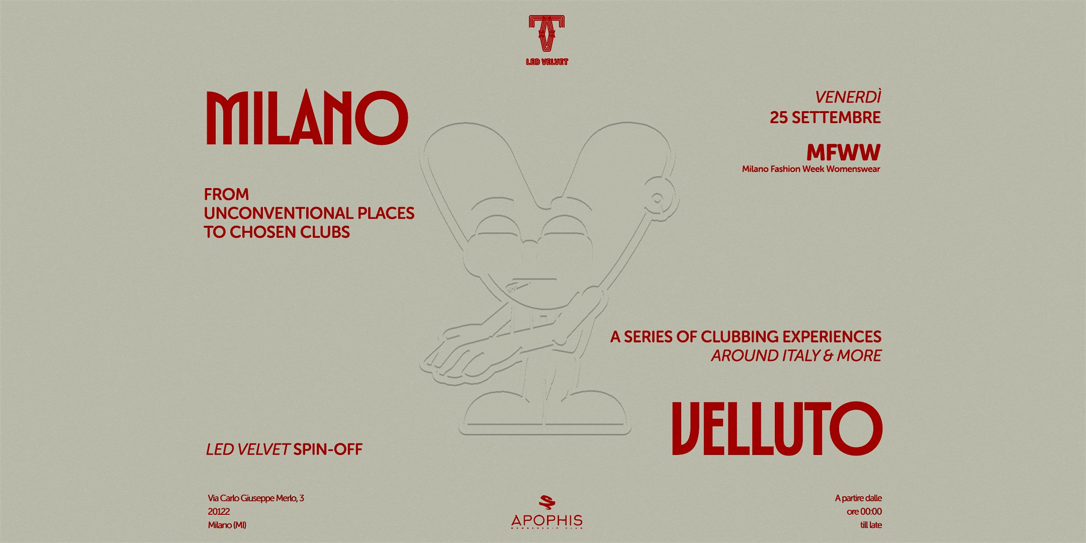 Led Velvet pres. Milano Velluto | 25.09