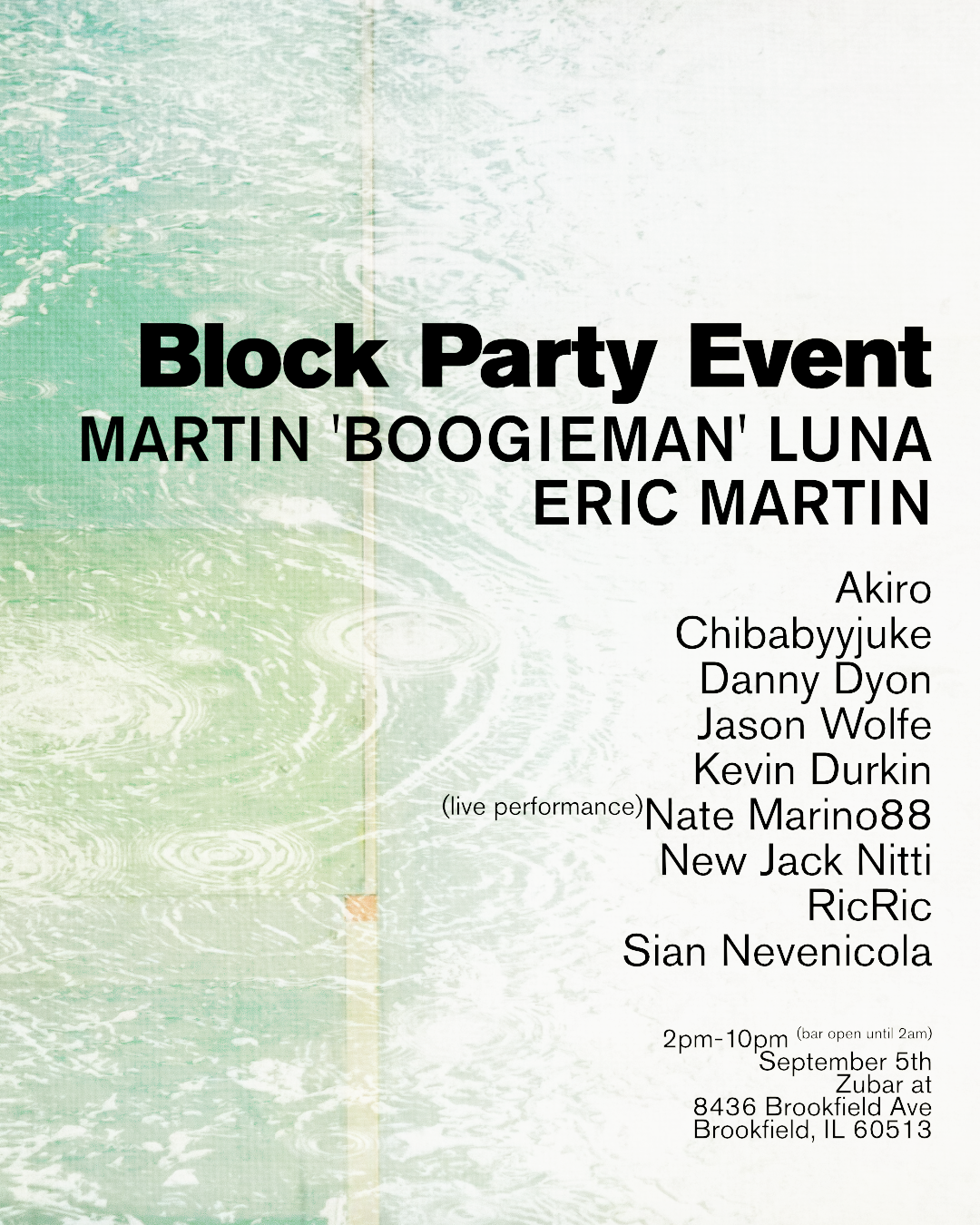 Zubar's Block Party Event