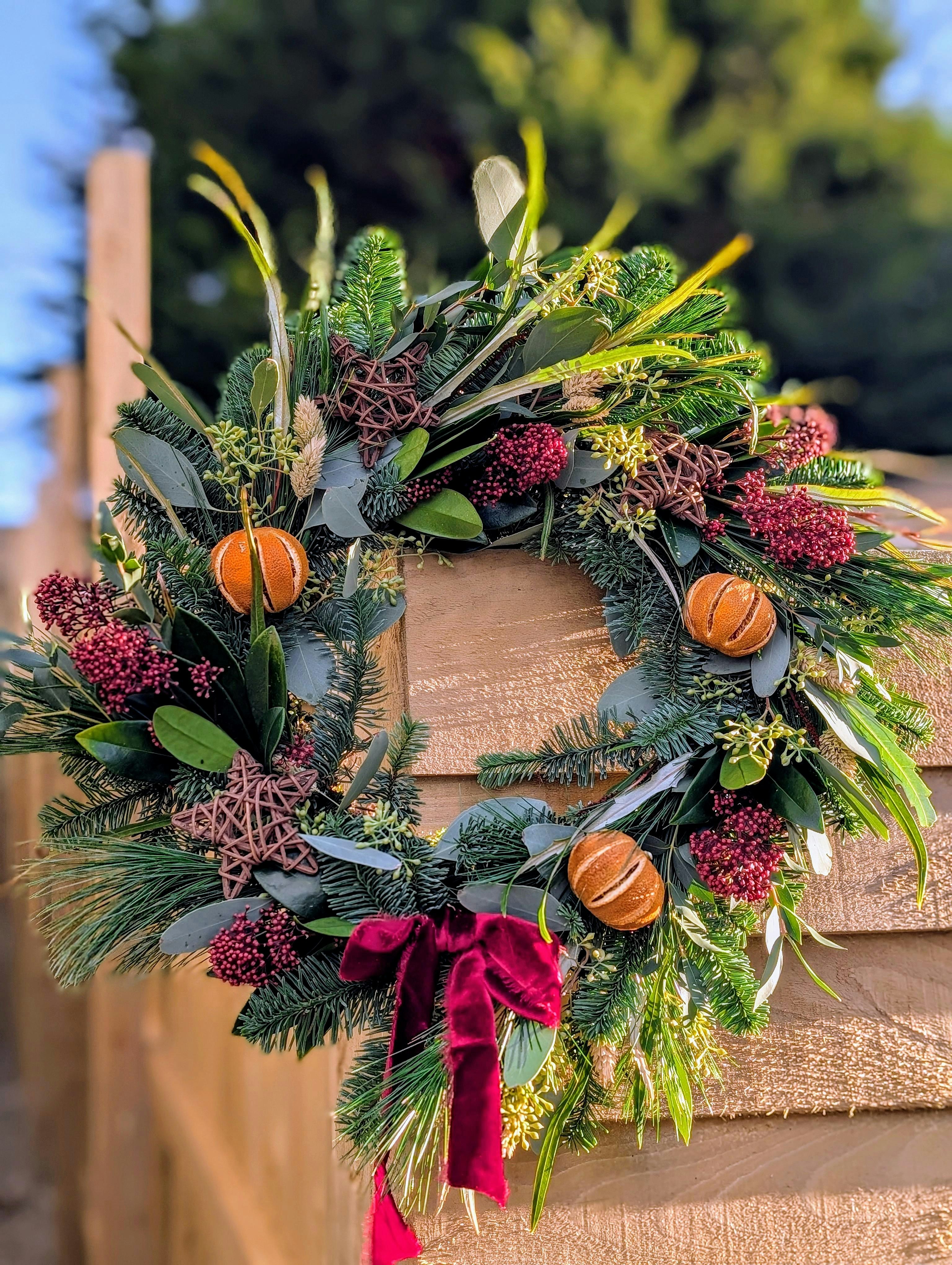 Christmas wreath workshop