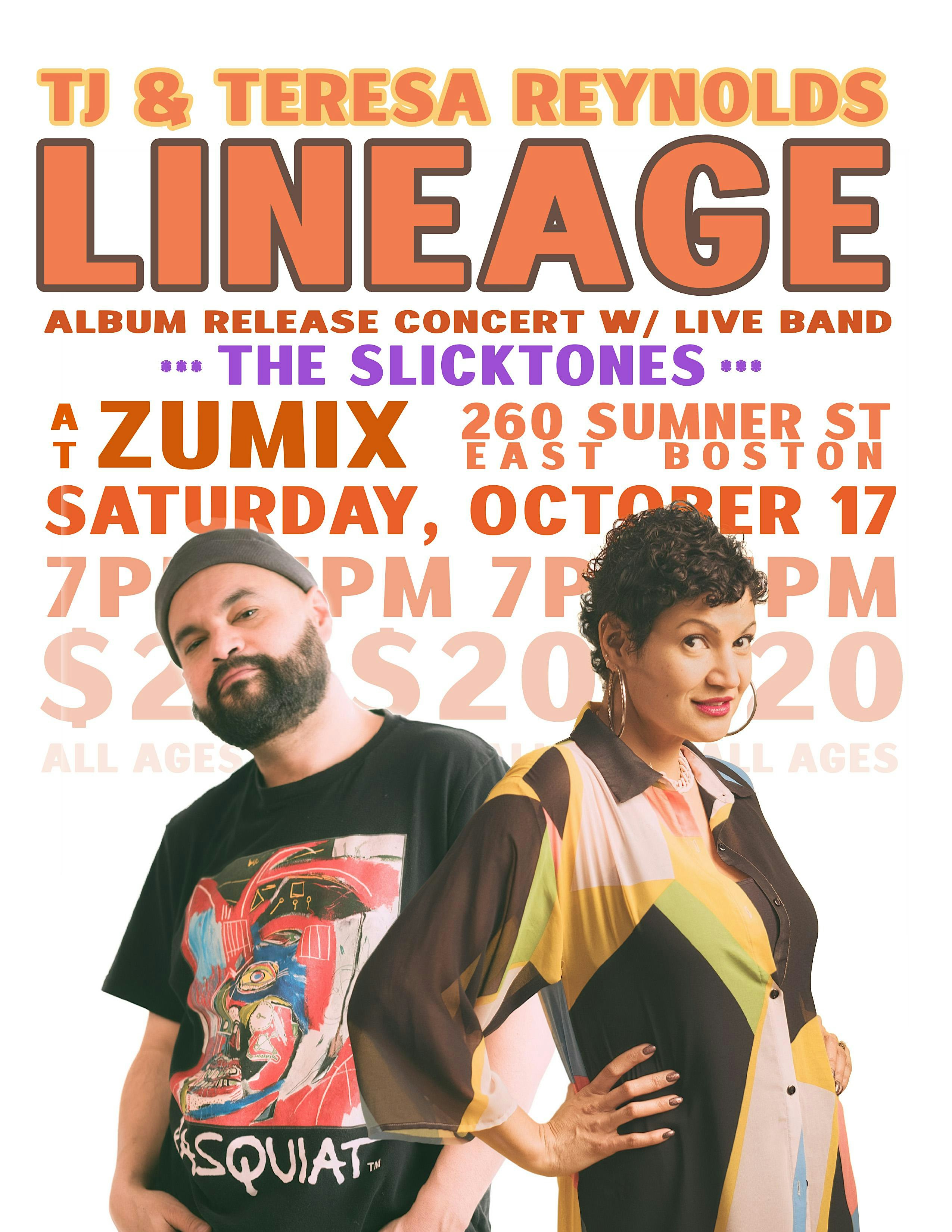 TJ & Teresa Reynolds "Lineage" Boston Album Release Concert
