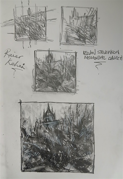 From Thumbnail into Detail: Sketching workshop at Glasgow Art Club
